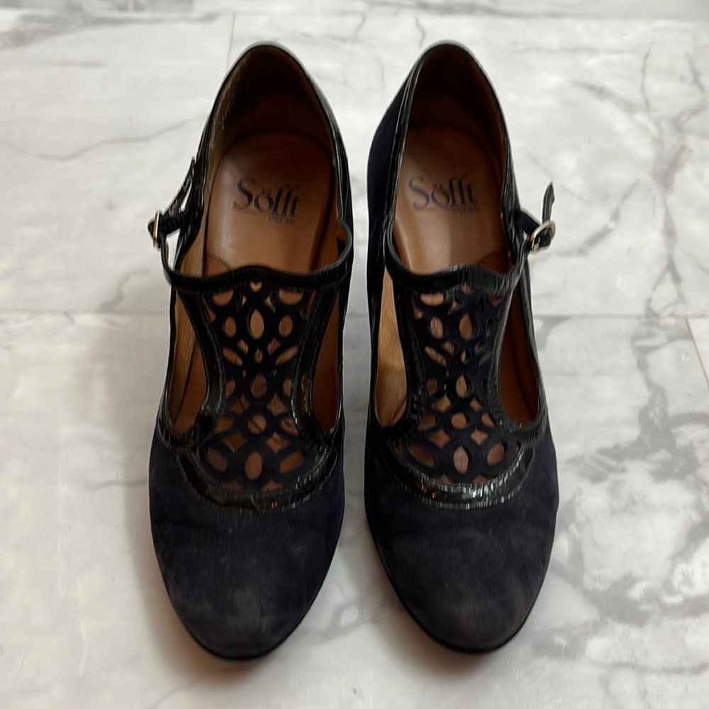 Sofft leather & suede heels